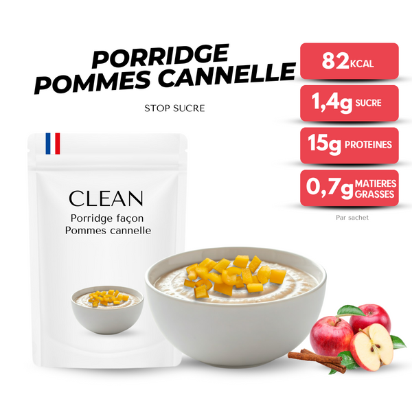 Porridge pommes cannelle
