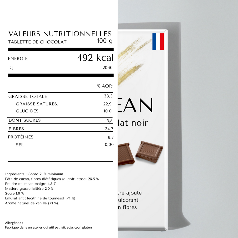 L'Extra Tablette de chocolat noir