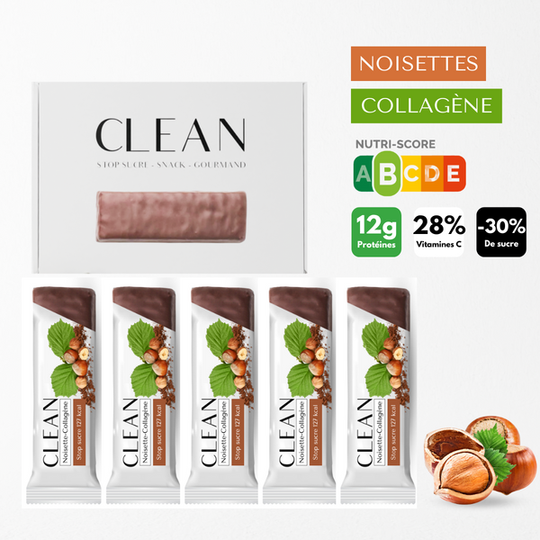 Barres nutrition complète noisette & collagène