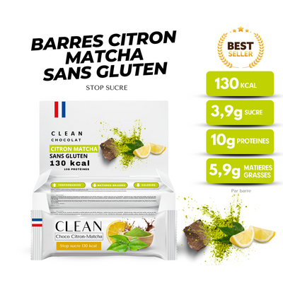 Barres citron matcha - Sans Gluten