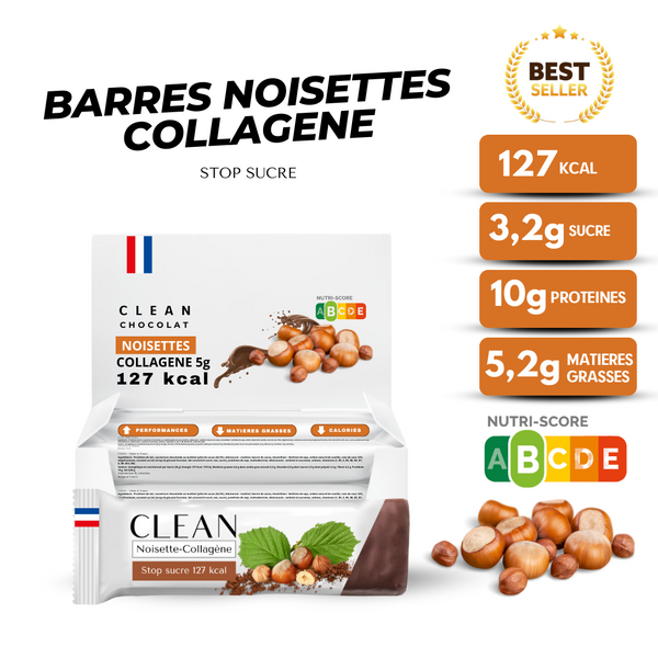 Barres noisettes & collagène